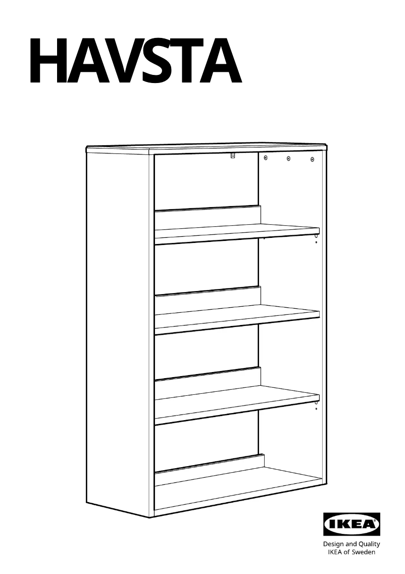 First page image of the manual for HAVSTA 703.886.39