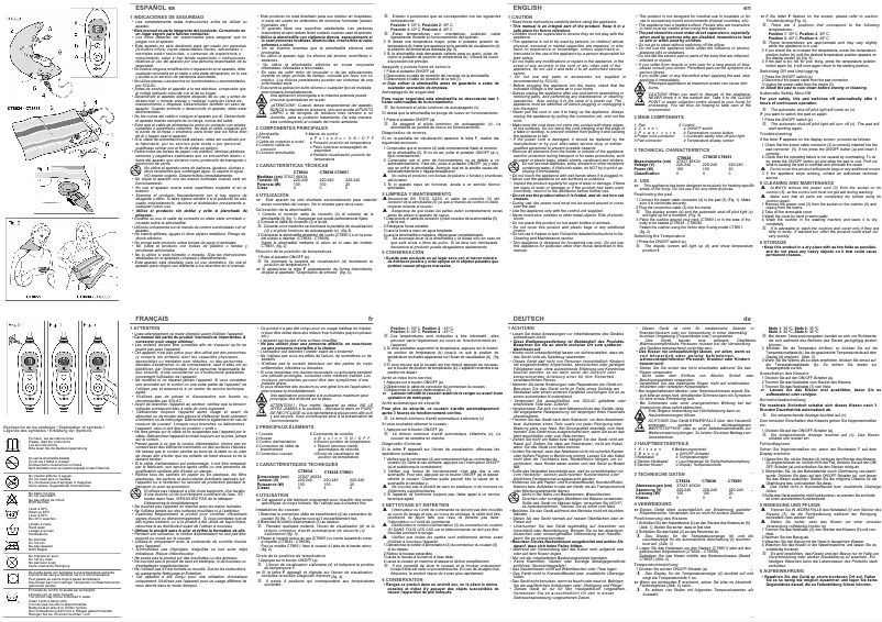 Page 1 of the manual User Manual Solac CT8651