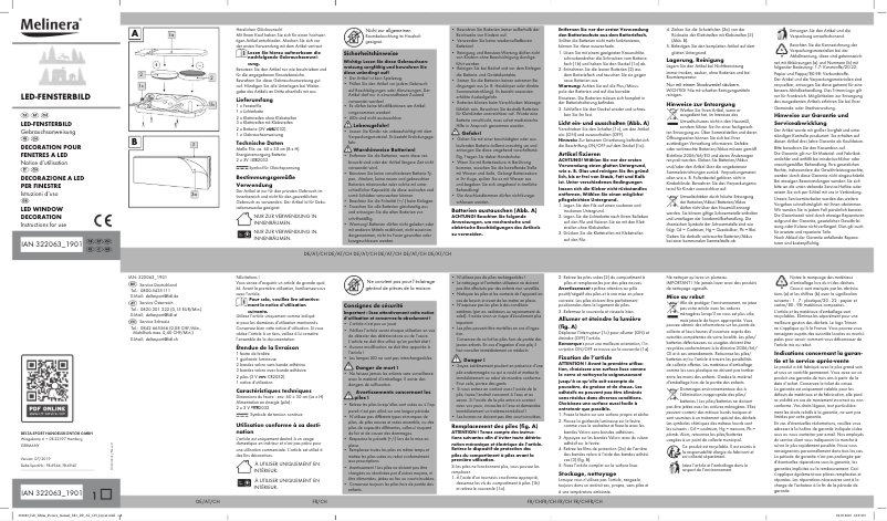 First page image of the manual for IAN 322063