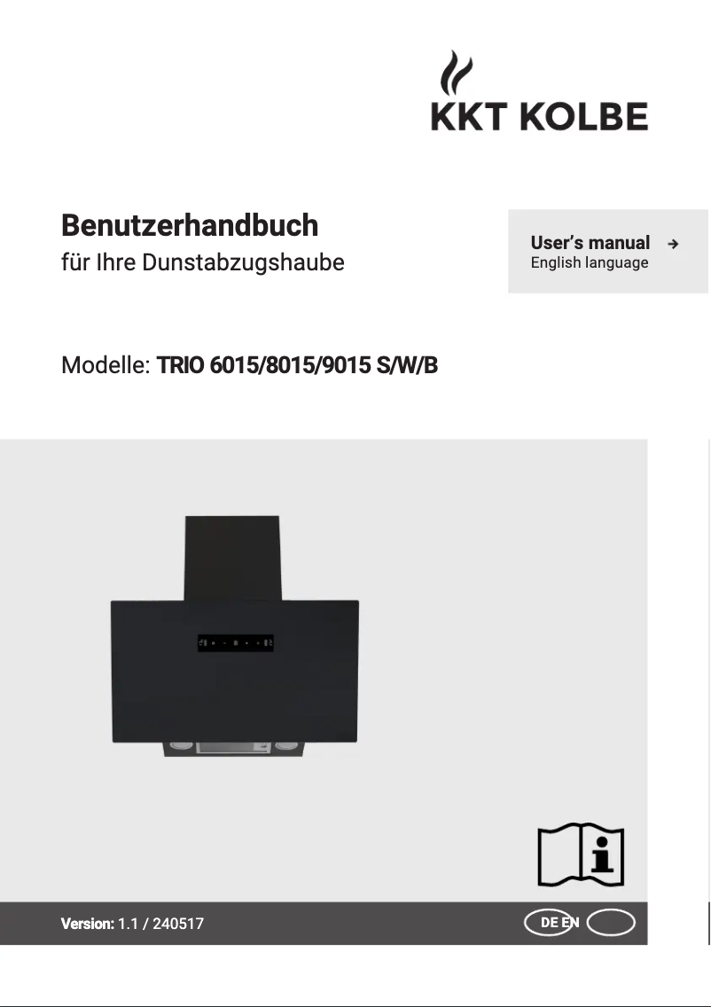 First page image of the manual for TRIO6015W