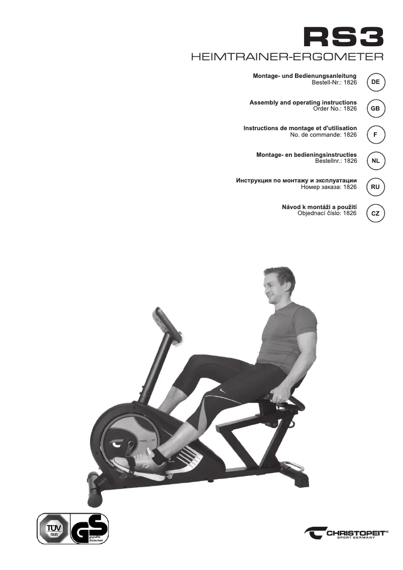 Page 1 of the manual User Manual Christopeit RS 3