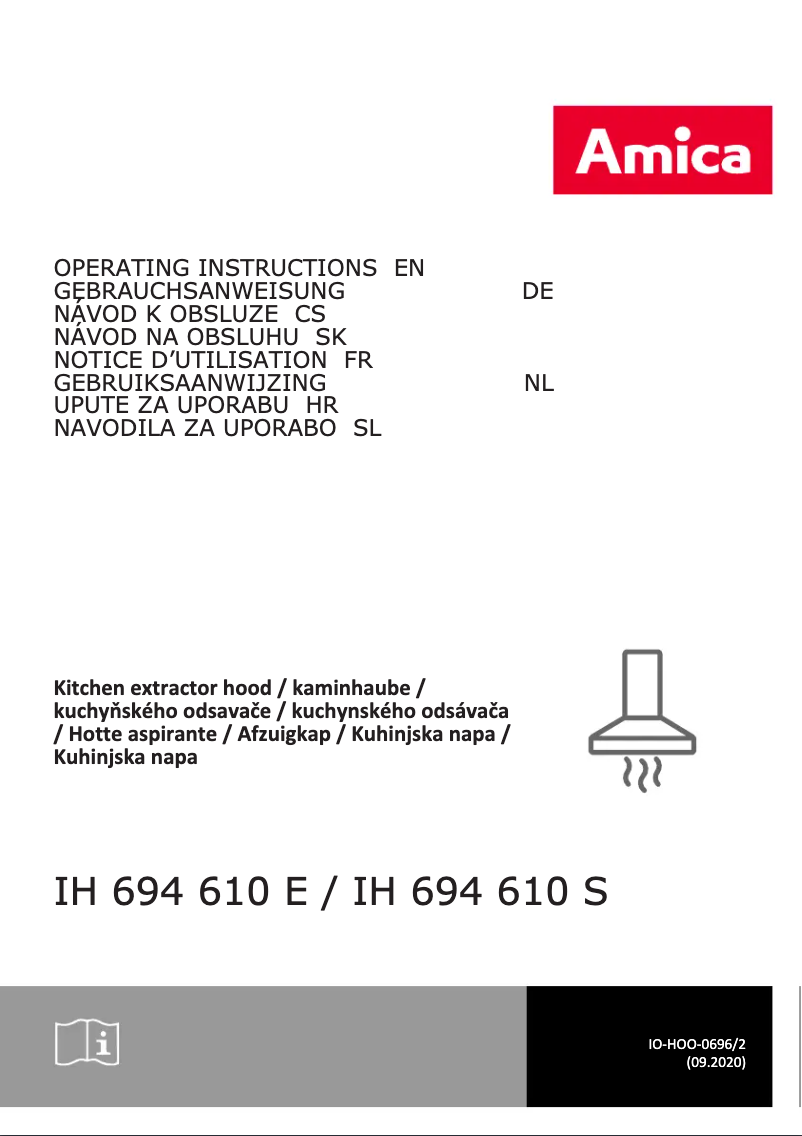 First page image of the manual for IH 694 610 E