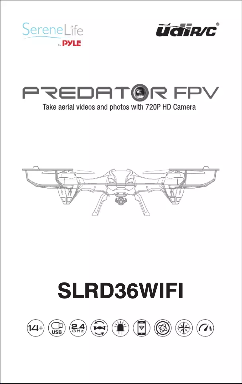 Page 1 of the manual User Manual SereneLife Predator FPV
