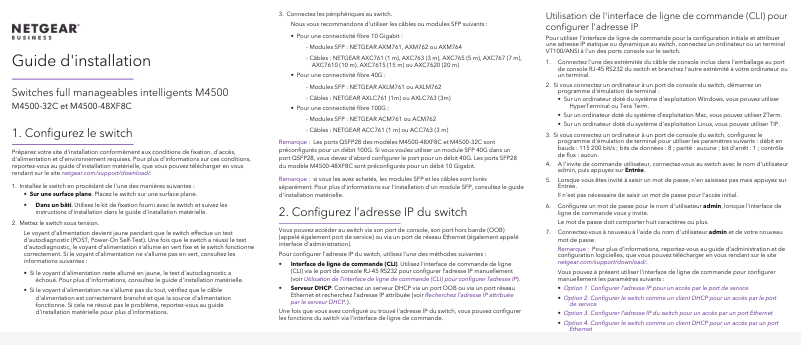 First page image of the manual for ProSafe M4500
