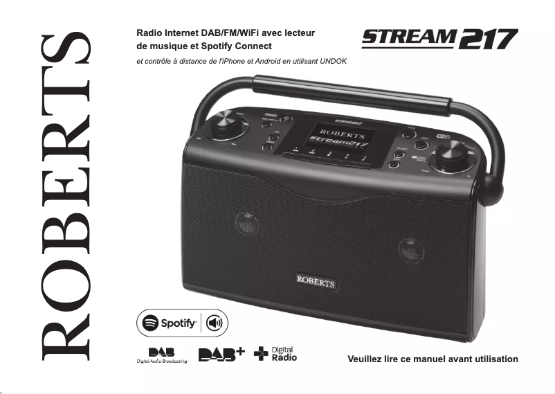 First page image of the manual for Stream 217