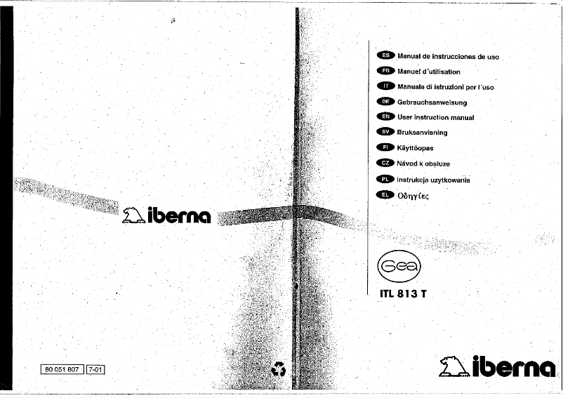 Page 1 of the manual User Manual Iberna LB ITL 813 T
