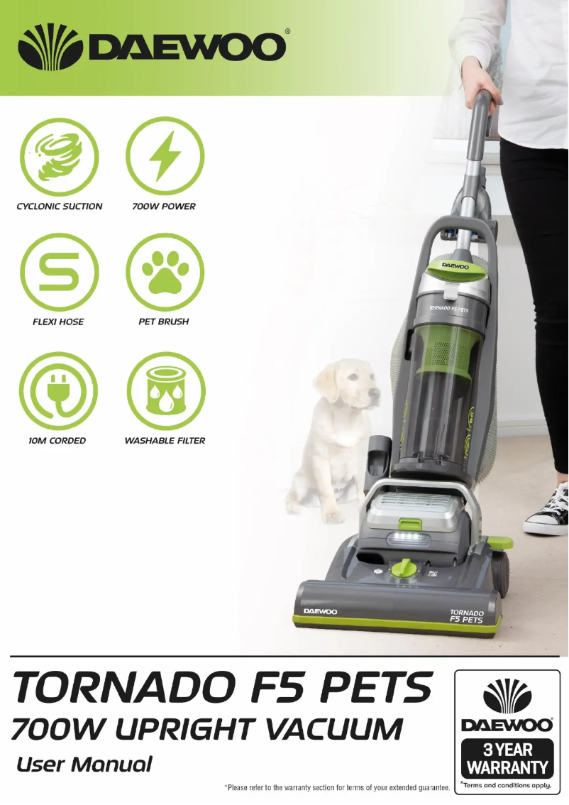 First page image of the manual for Tornado F5 Pets
