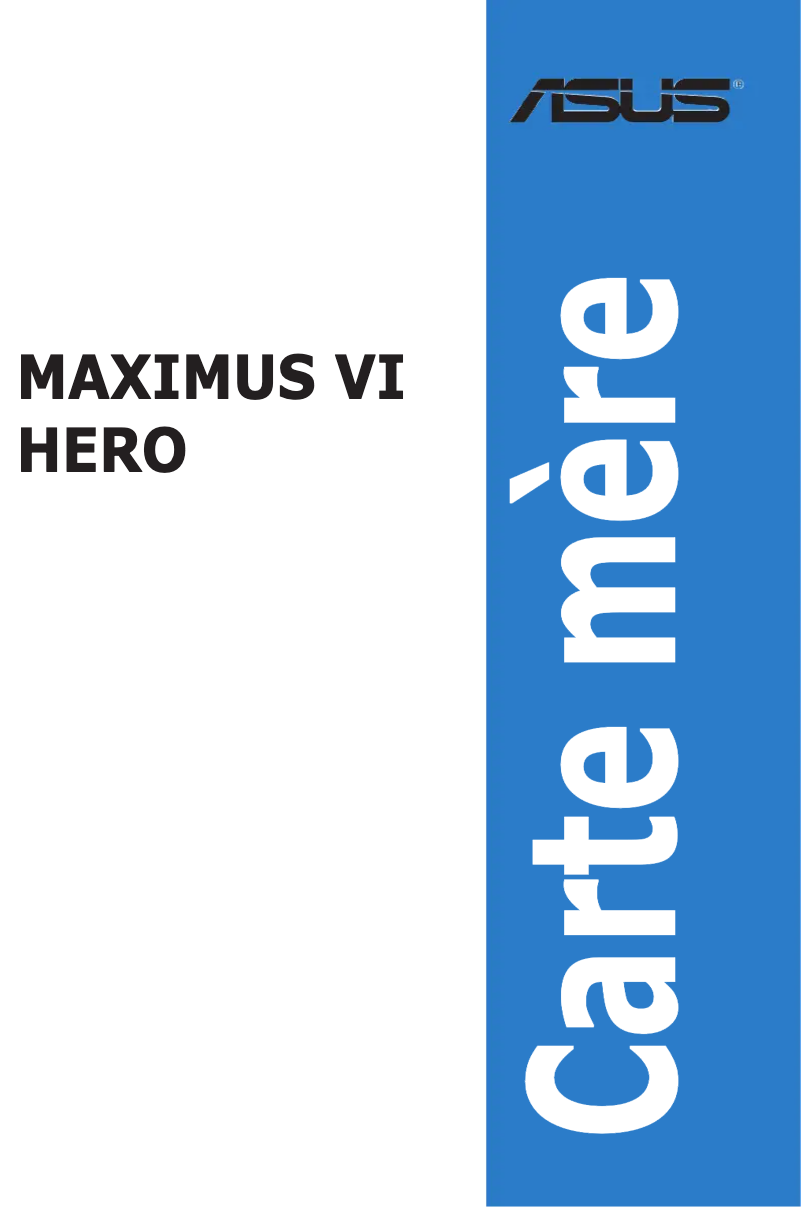 First page image of the manual for MAXIMUS VI HERO