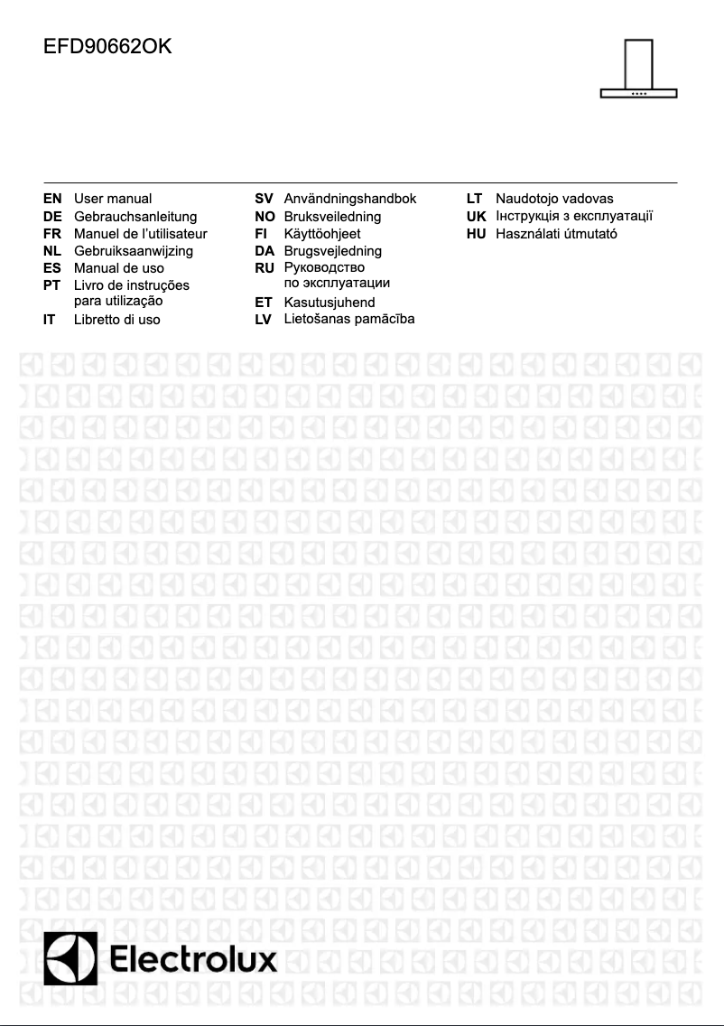 First page image of the manual for EFD90662OK