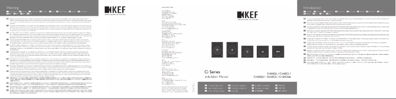 Page 1 of the manual User Manual KEF Ci160QL