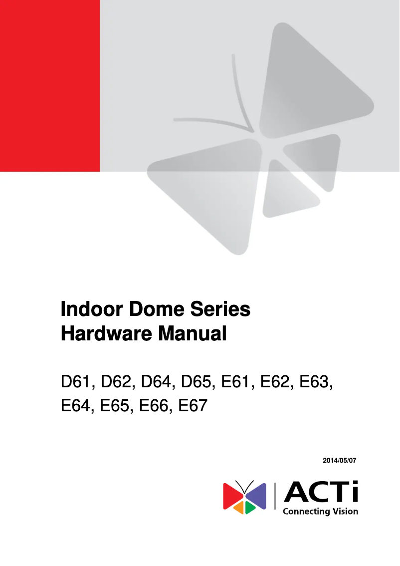 First page image of the manual for d62