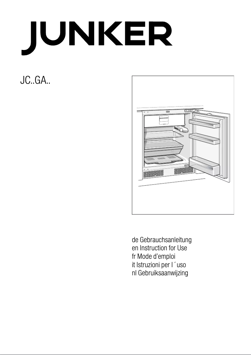 Page 1 of the manual User Manual Junker JC15GA20
