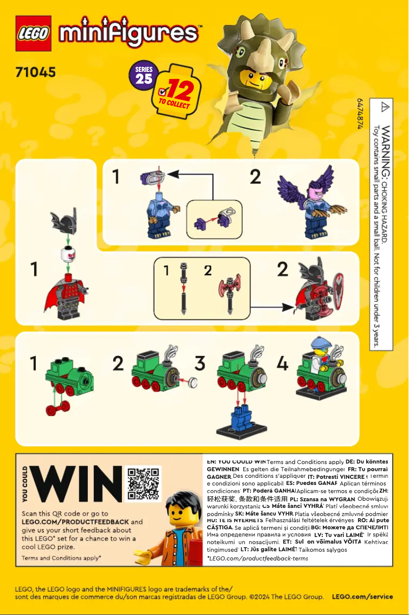 Page 1 of the manual User Manual Lego Minifigures 71045