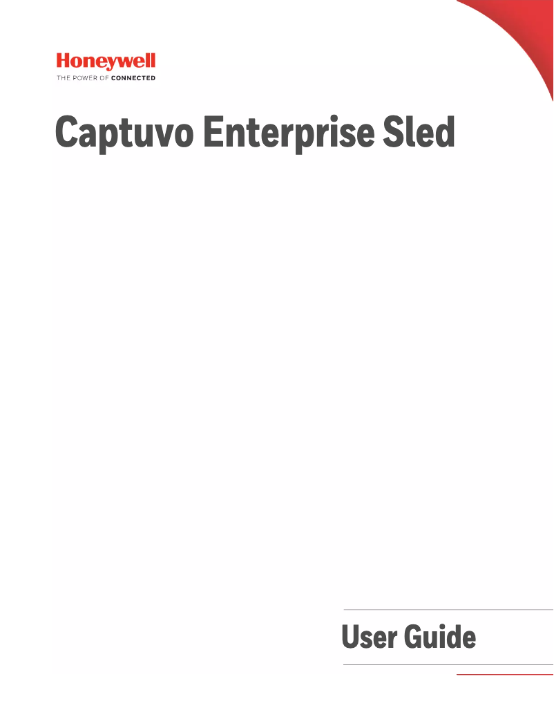 First page image of the manual for Captuvo SL42h