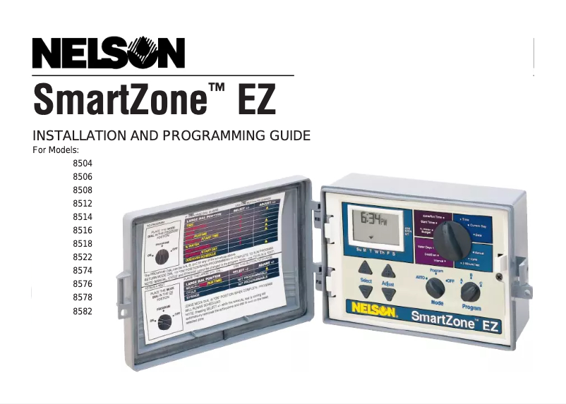 First page image of the manual for SmartZone EZ 8514