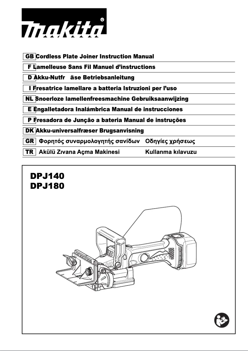 Page 1 of the manual Technical Sheet Makita DPJ180RTJ