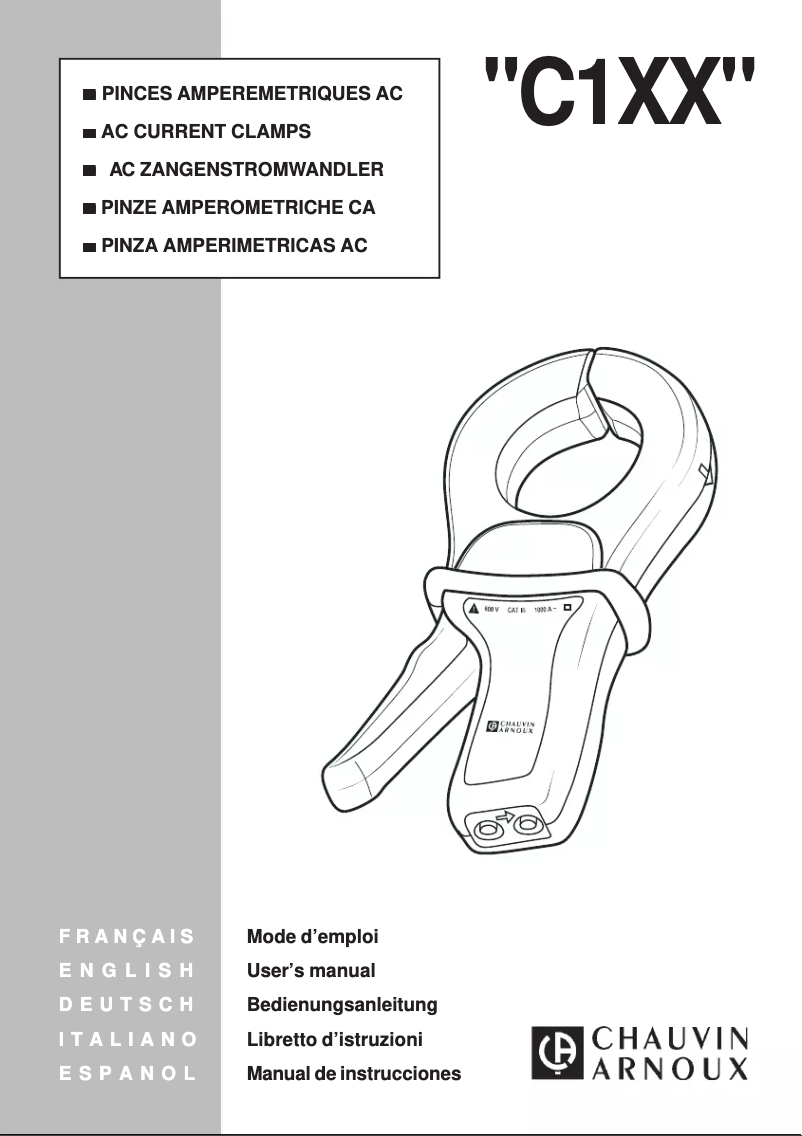 First page image of the manual for C160