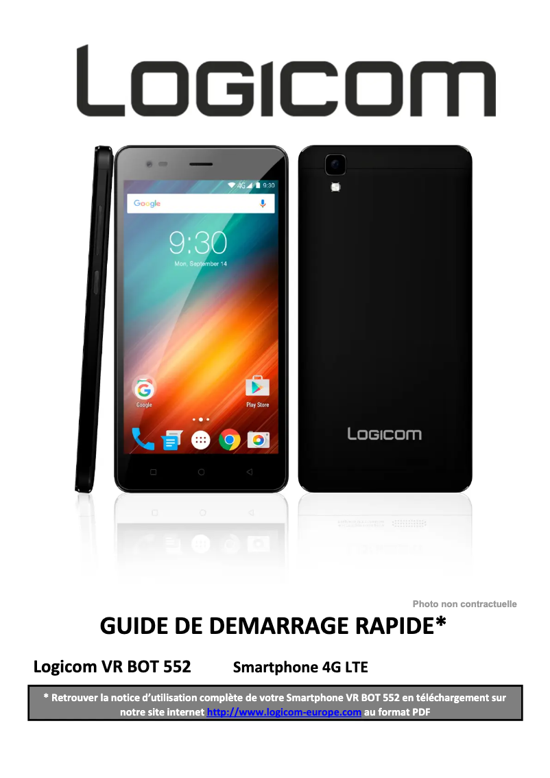 First page image of the manual for VR Bot 552