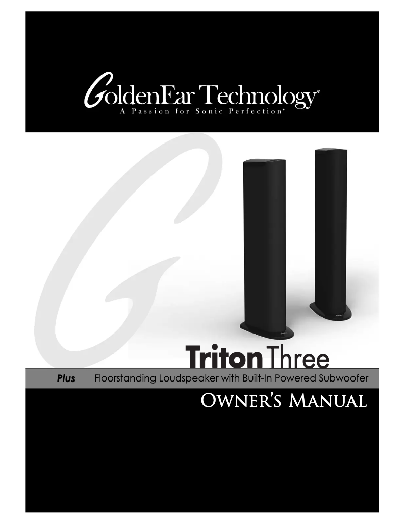 First page image of the manual for Triton Three+