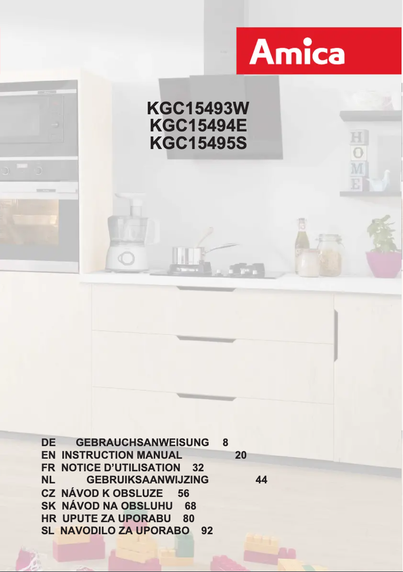 Page 1 of the manual User Manual Amica KGC 15494 E