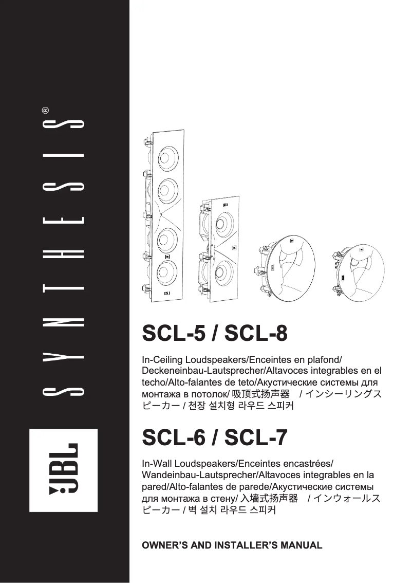 First page image of the manual for Synthesis SCL-8