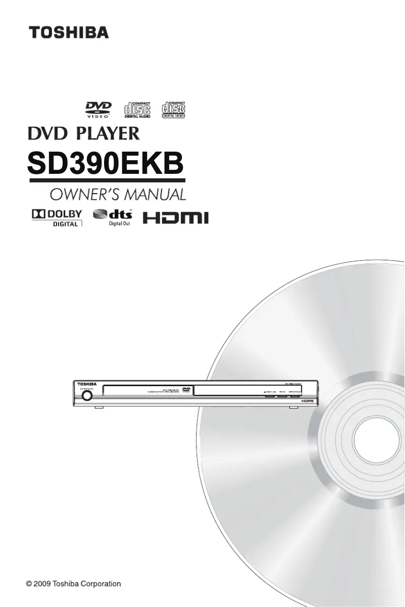 Image de la première page du manuel de l'appareil SD390