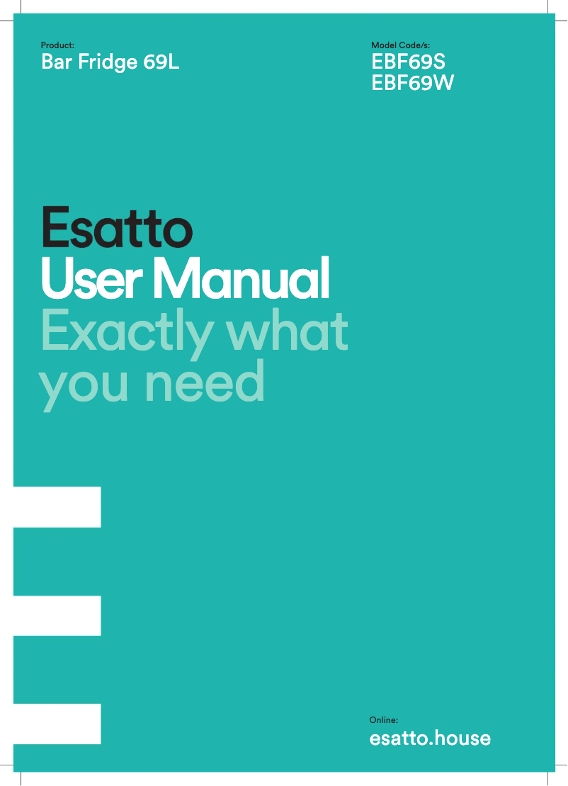Page 1 of the manual User Manual Esatto EBF69S