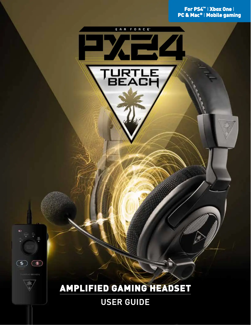 Page 1 of the manual User Manual Turtle Beach Ear Force PX24 Turtle Beach