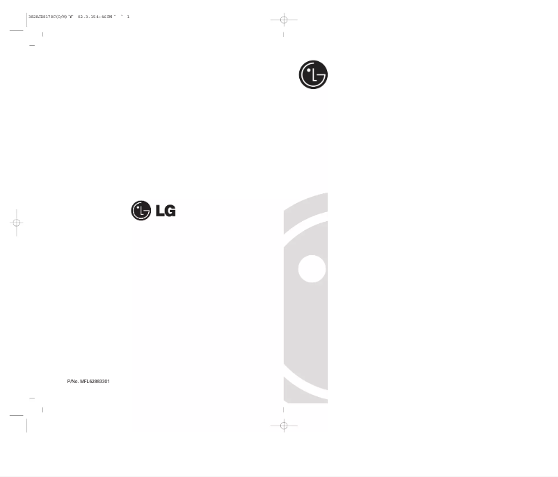 First page image of the manual for GC-3990SQA