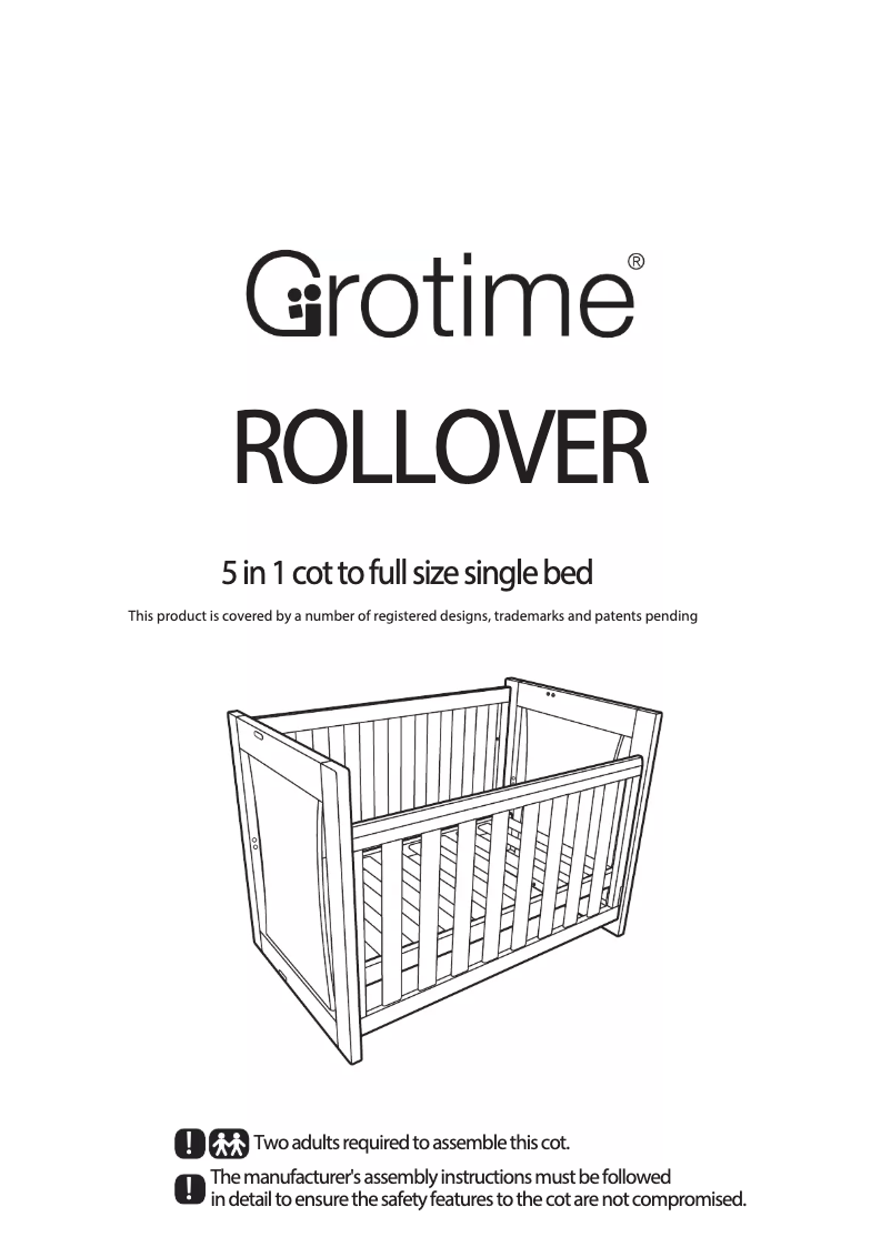 Page 1 of the manual User Manual Grotime Rollover