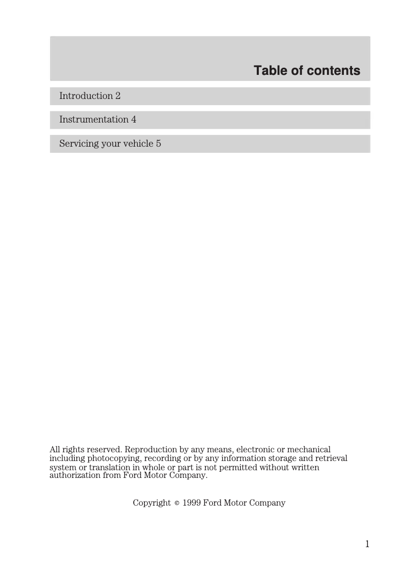 Page 1 of the manual User Manual Ford E-450 (2000)