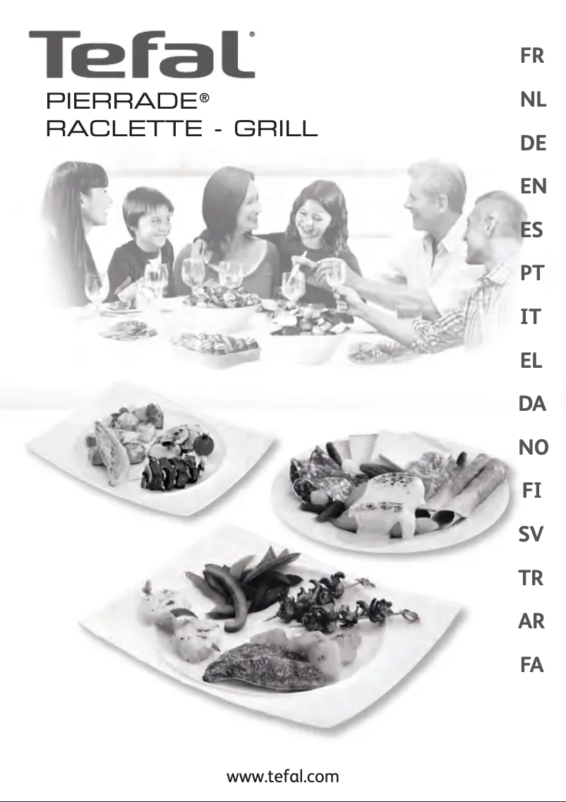 Page 1 of the manual User Manual Tefal Pierrade PI131O