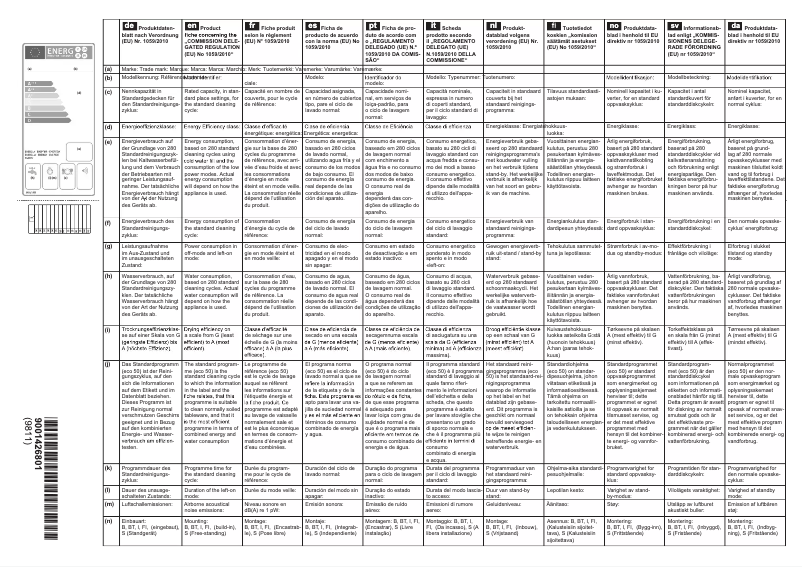 First page image of the manual for CG4A05V9