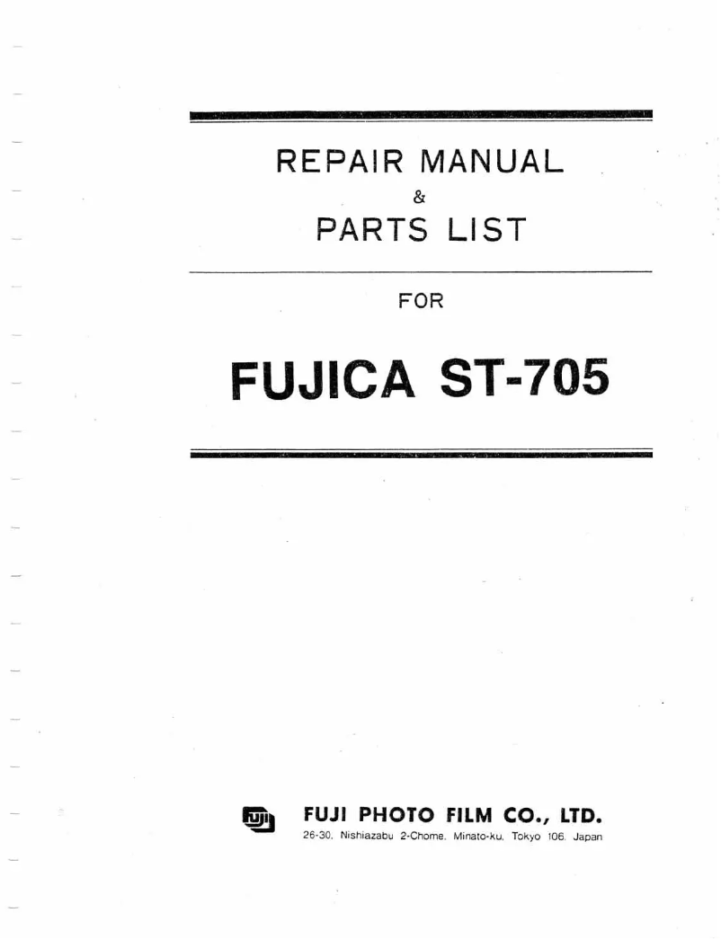 Page 1 of the manual User Manual Fuji ST-705