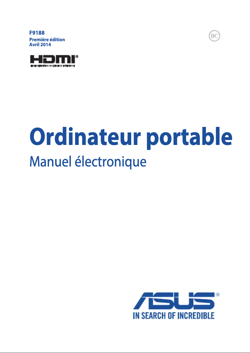 Page 1 of the manual User Manual Asus Transformer TP300LA