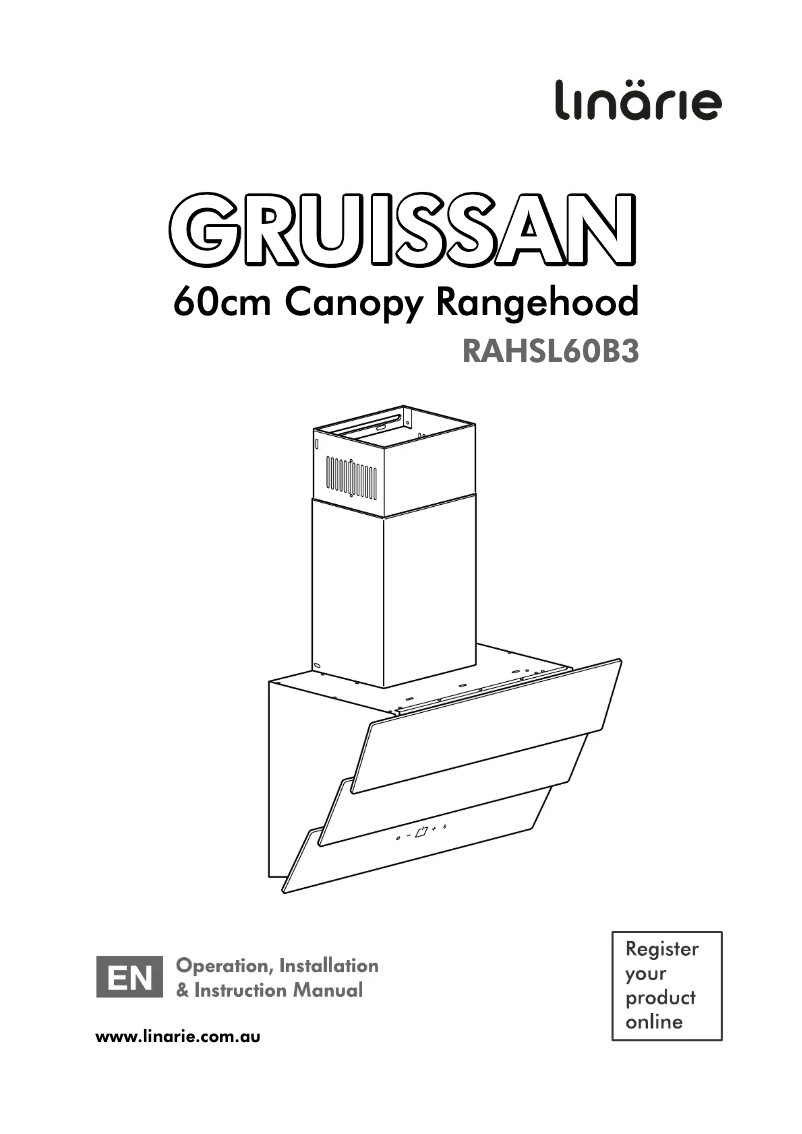 Page 1 of the manual User Manual Linarie RAHSL60B3