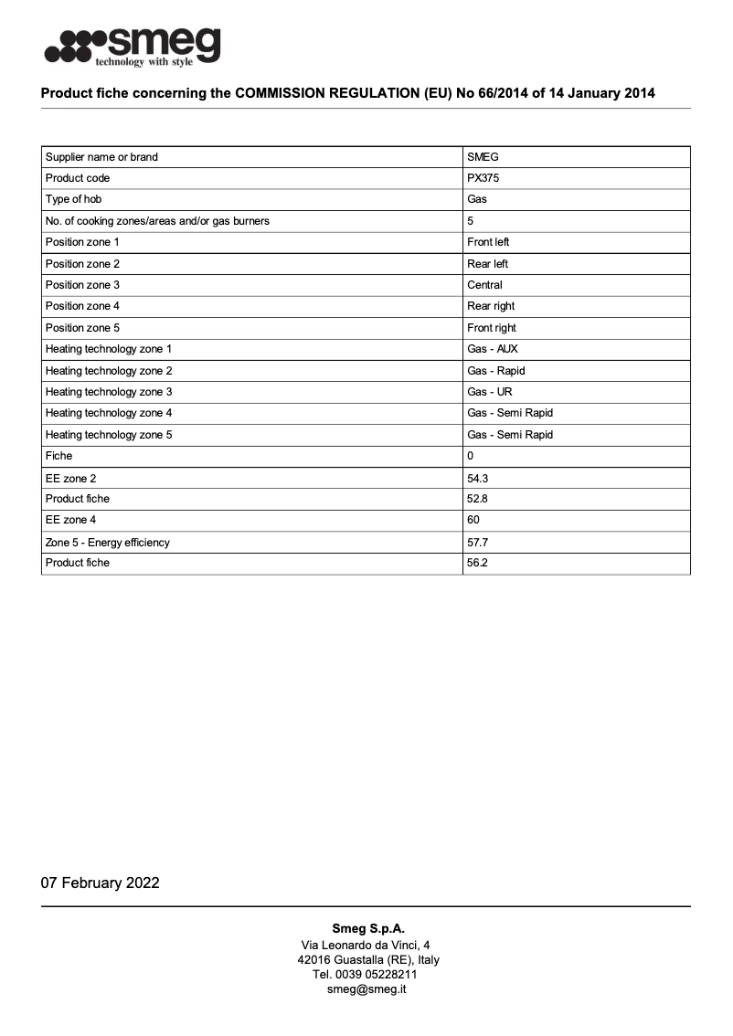 First page image of the manual for PX375