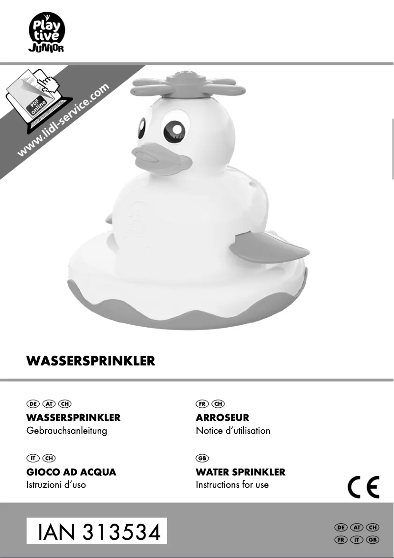 First page image of the manual for IAN 313534