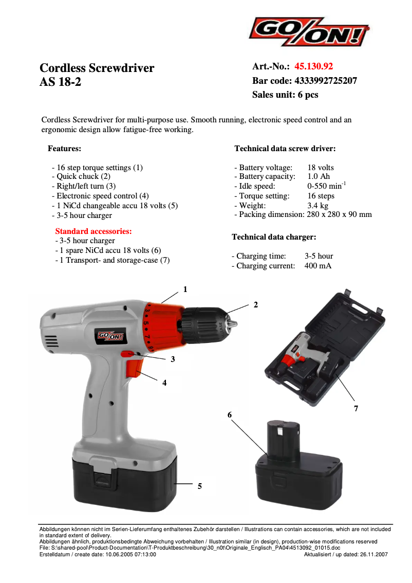 First page image of the manual for PLCD-01-18V