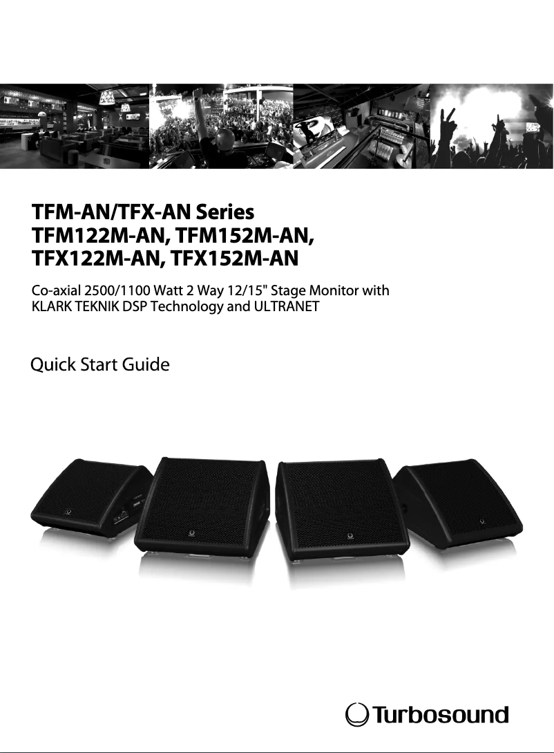 First page image of the manual for TFX122M-AN