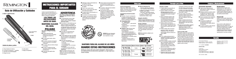 Page 1 of the manual User Manual Remington S5500TG