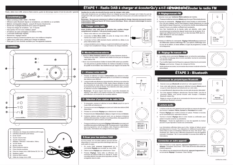 First page image of the manual for Revival Petite