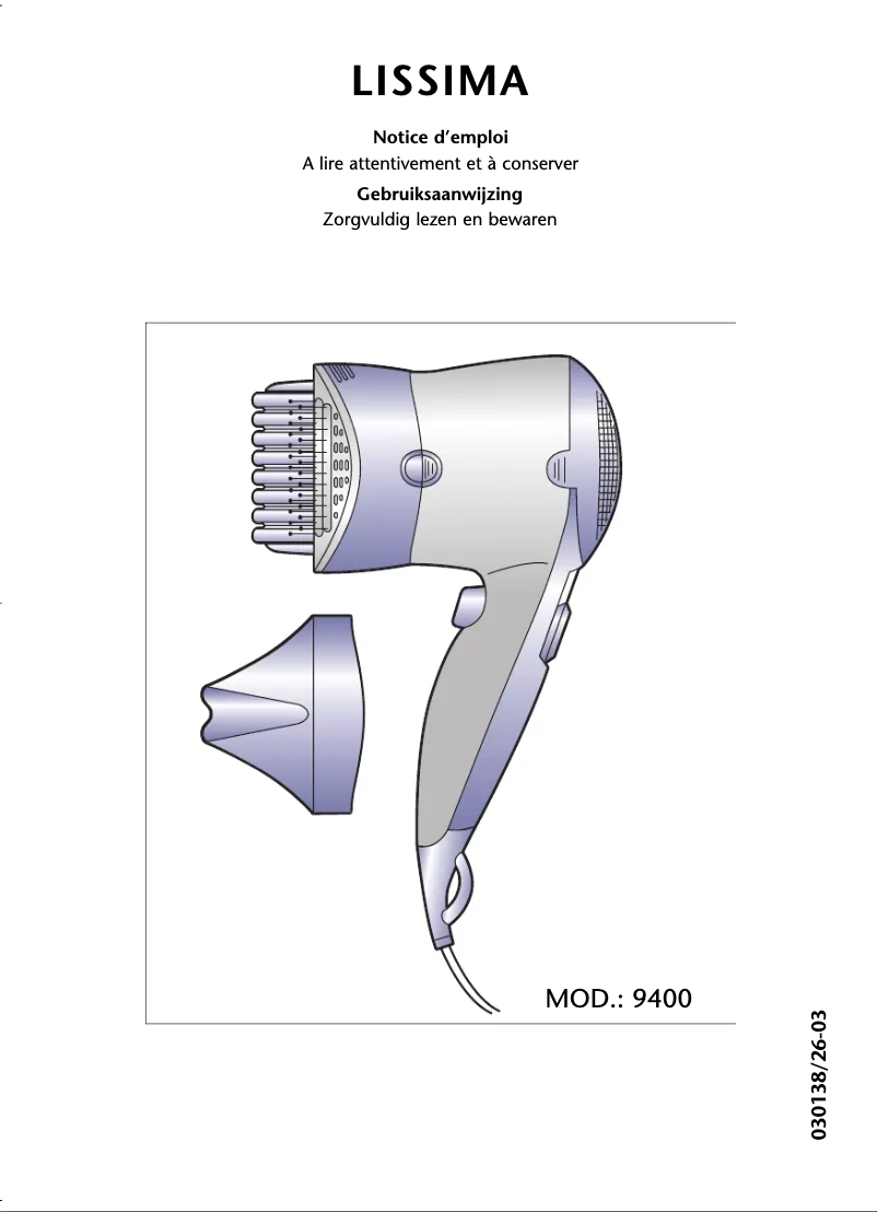 First page image of the manual for PH570 Lissima
