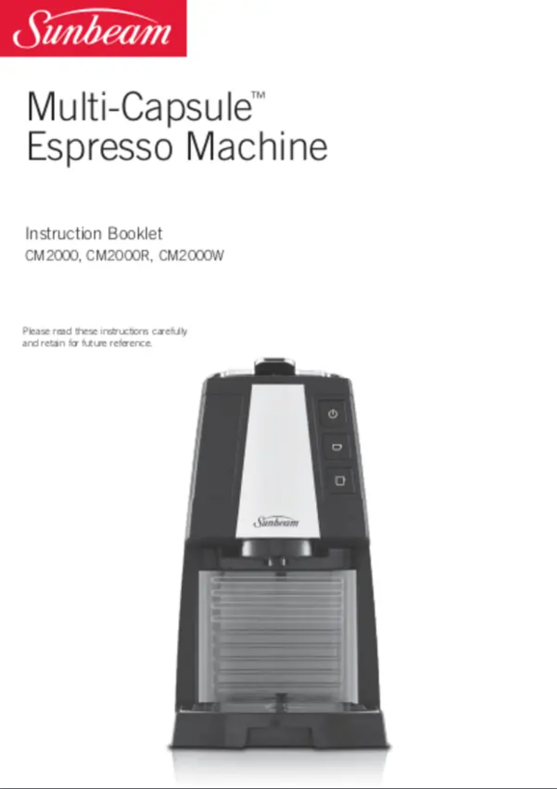 First page image of the manual for Multi-Capsule CM2000