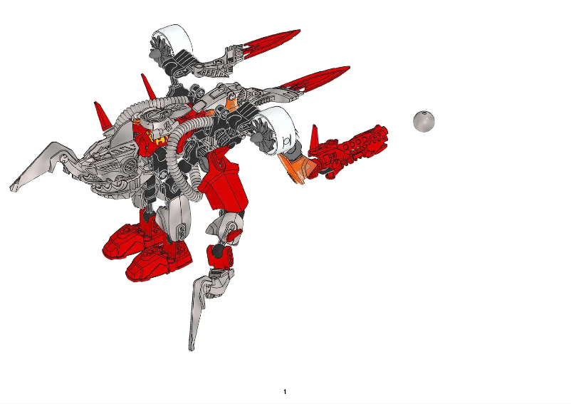 Page 1 of the manual User Manual Lego Hero Factory 6293