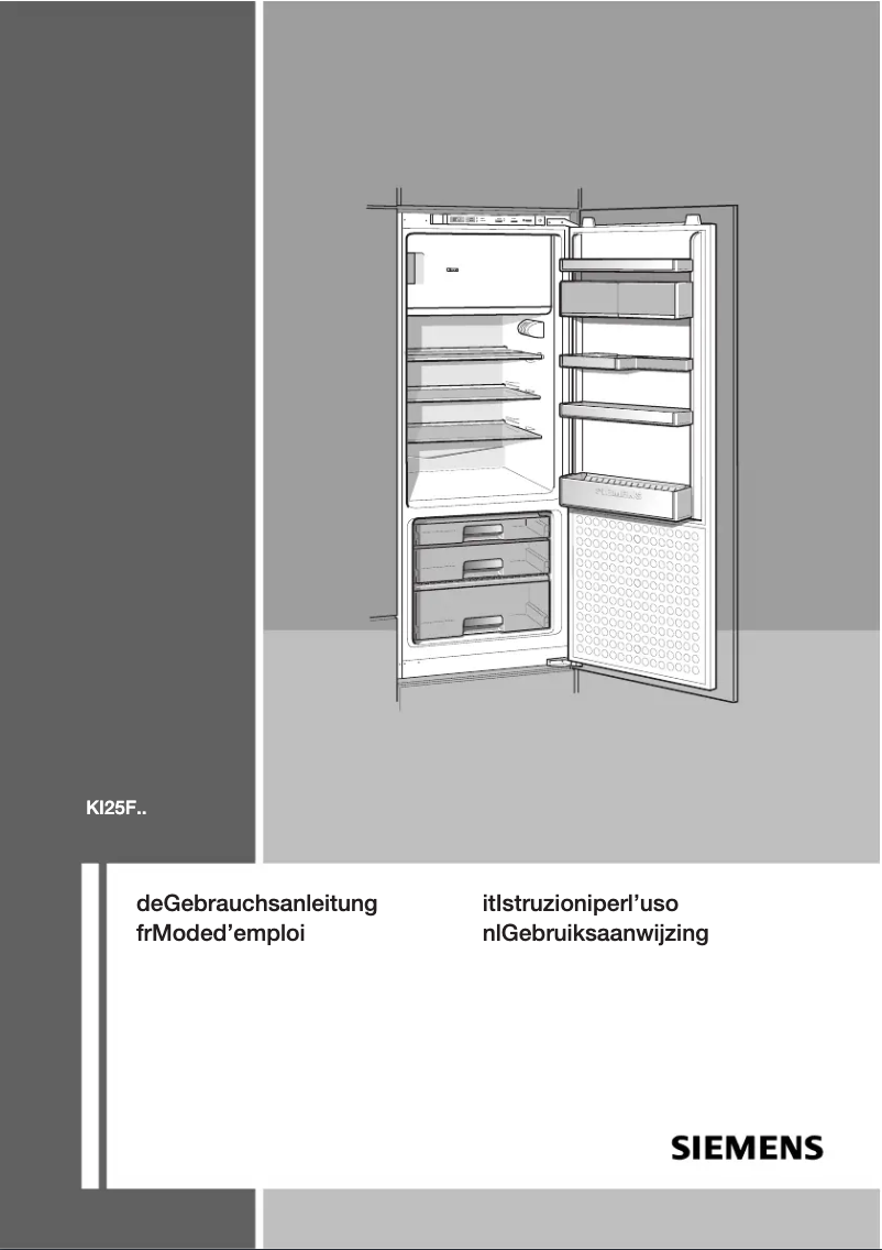 First page image of the manual for KI25FS70