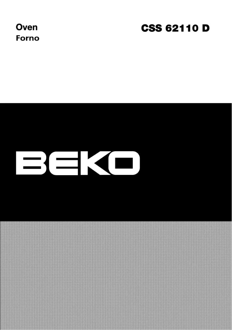 Page 1 of the manual User Manual Beko CSS 62110 DW