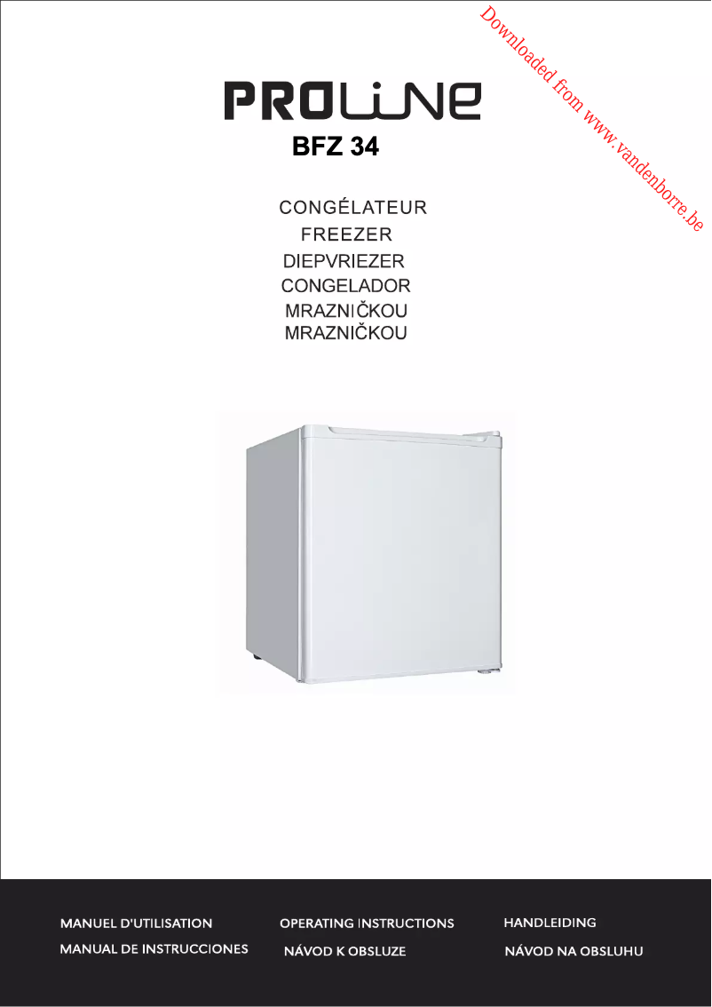 First page image of the manual for BFZ34