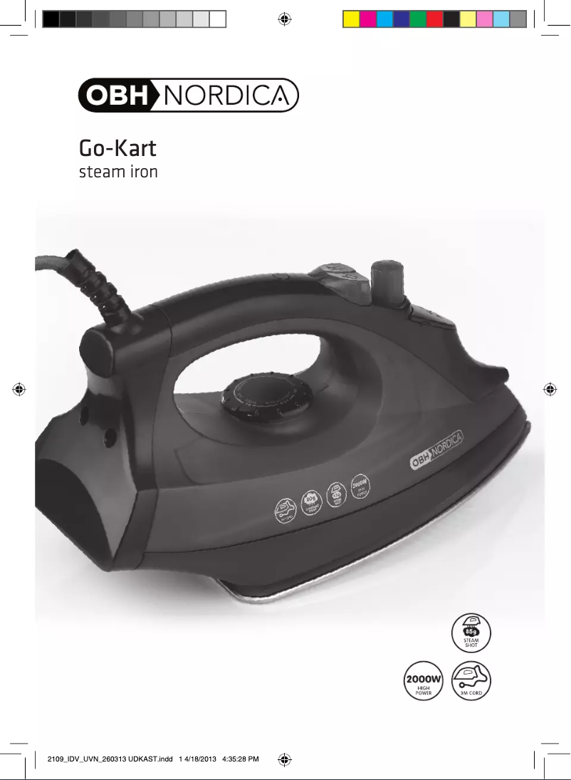 Page 1 of the manual User Manual OBH Nordica Go-Kart 2109
