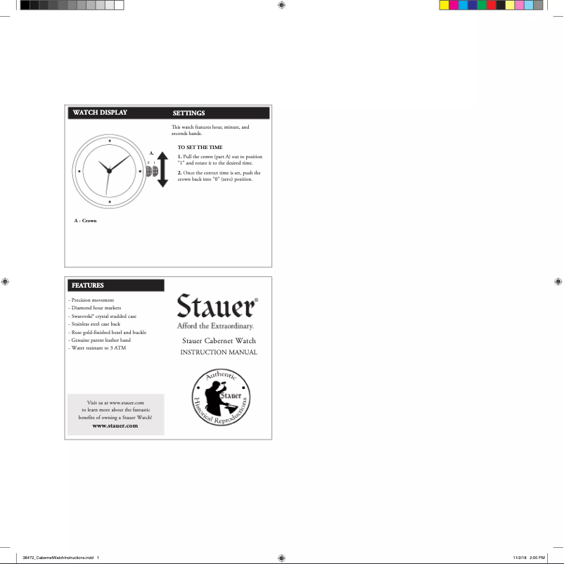 First page image of the manual for 38472